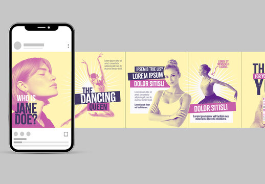 Duotono Style Social Media Post Carousel