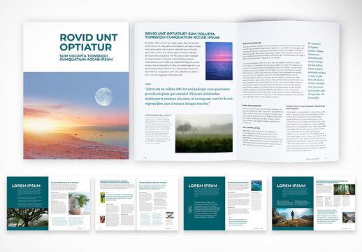 Modern Travel Editorial Impact Report Template