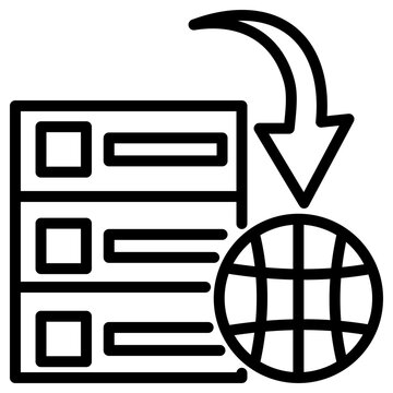 Server Outline Icon