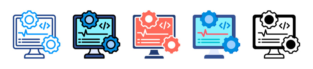 Process Monitor Icon Sheet Multiple Style Collection 