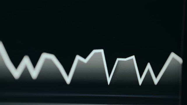 Graph with a jagged line for data representation