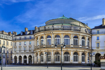Fototapeta premium Rennes Opera House is an Italian-style opera house located in downtown Rennes, France