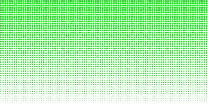 Abstract green halftone dots gradient background with circles pattern for modern pop art design. vector illustration