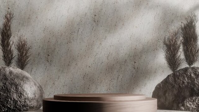 木々の葉の間から差す光と影のループ再生するアニメーション 木漏れ日 穏やかに吹く風