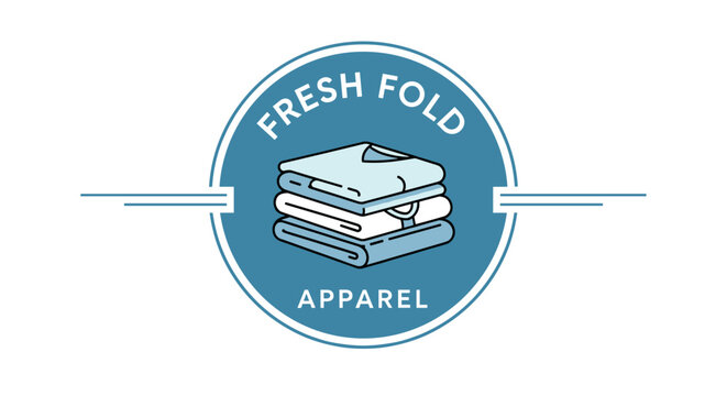 Fresh Fold Apparel Clothing Logo Design 1.