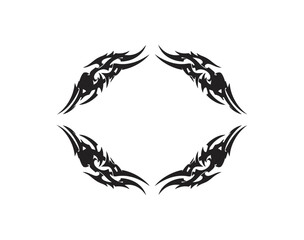 Obraz premium Abstract geometric pattern in dark tones with symmetrical design