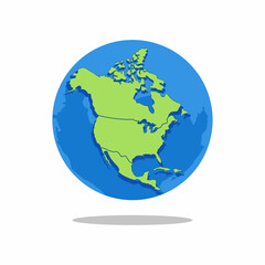 Obraz premium Earth Icon with Iran Map - Planet Globe Focused on Iran, Persian Country Location and World Symbol Vector Illustration