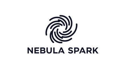 Fototapeta premium Nebula Spark logo design.