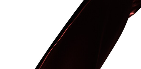 Elegant abstract shot of flowing red velvet fabric with high contrast. Perfect for artistic backgrounds and design proje © vegefox.com
