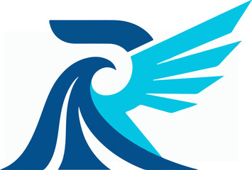 Abstract Eagle Design - A Symbol of Freedom and Vision.