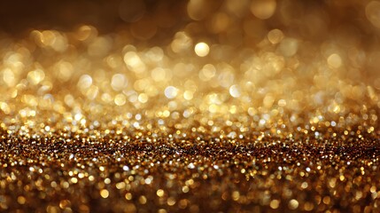 Golden Sparkle: A close-up shot captures the enchanting allure of countless shimmering golden specks. The gentle blur of bokeh creates a luxurious texture, inviting viewers to revel in its elegance.