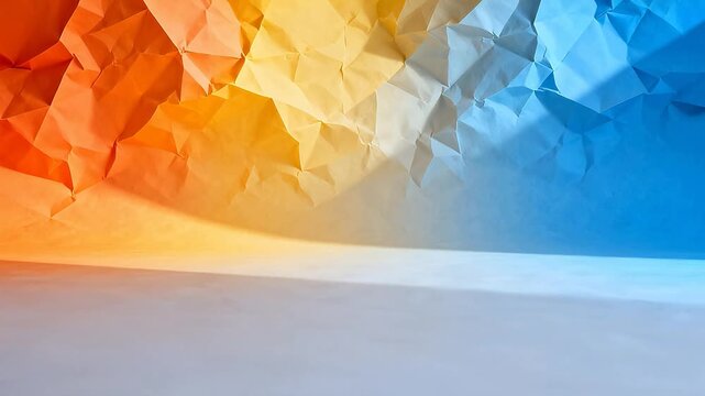 Colorful crumpled paper texture