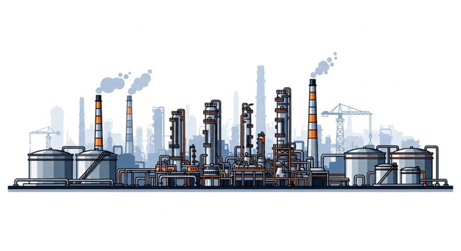 Industrial Factory Plant Facility.