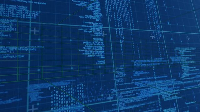 Animation of data processing over grid