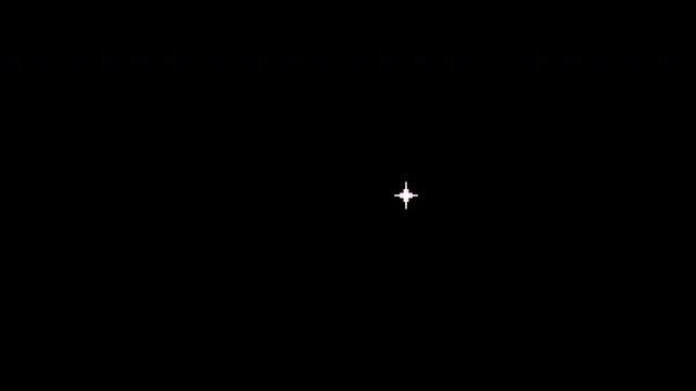Pixel sparkle star animation on dark background