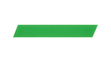 Obraz premium Bright green adhesive tape strip in a parallelogram shape for marking or labeling purposes