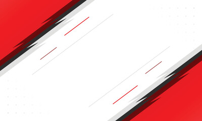 Fototapeta premium Diagonal stripes background with red and gray lines