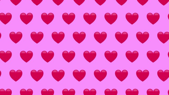 Seamless vector pattern of pink heart shaped balloons and romantic symbols on a white wallpaper design for a Valentine Day holiday card