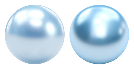 PNG Elegant shiny blue spheres on transparent background