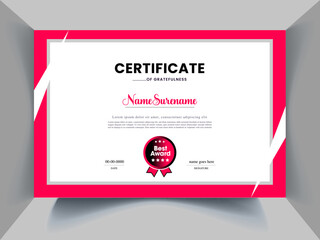 Fototapeta premium perfect Certificate Design Concept