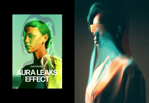 Soul Leaks Poster Photo Effect Mockup
