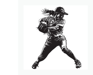 baseball player silhouette