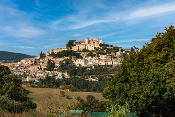 Obraz premium Panorama of the historic center of the magnificent Umbrian town of Amelia.