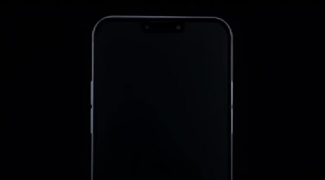 Sleek modern smartphone with notch display against a dark background