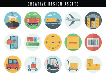 Collection of pixel art design assets for creative projects