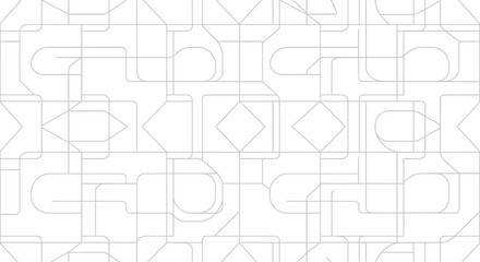 Obraz premium Geometric shapes pattern design.