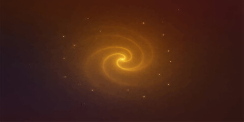 Abstract blue spiral galaxy in space background © maria