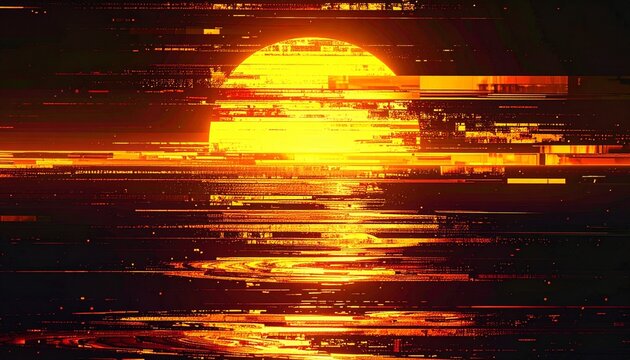 夕陽のグリッジノイズ