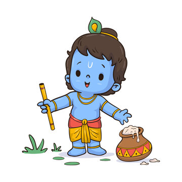 Little Krishna Illustration