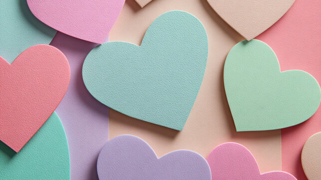 Heart shape in close-up shot, Seamless pattern - Generative AI