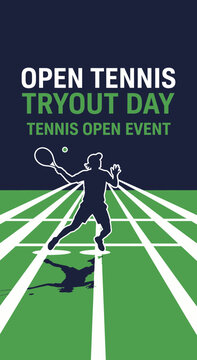 Exciting Open Tennis Tournament Tryout Day: Competitive Event for Enthusiastic Players