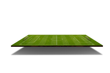 3D Soccer field on free PNG background from above - texture background © Igor Link