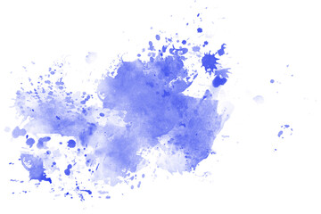 Fototapeta premium Abstract Blue Watercolor Ink Splash Stain Artistic Paint Texture