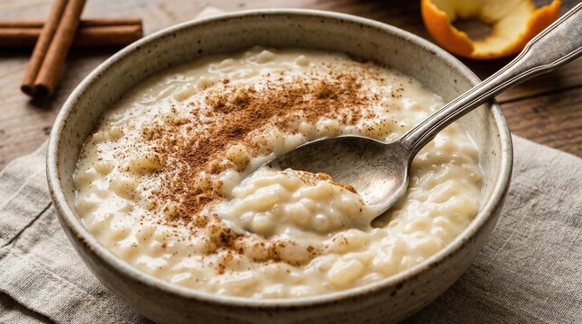 Brazilian Creamy Rice Pudding with Cinnamon &ndash; Traditional Homemade Dessert