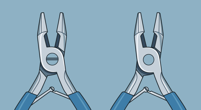 Pair Of Pliers Illustration, Perfect Tools to Use for Construction and Repairing Purposes