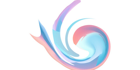 Fototapeta premium Abstract image of flowing fabric in pastel colors, resembling waves or clouds