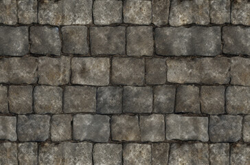 Fototapeta premium Processed collage of old street pavement surface texture. Background for banner, backdrop.