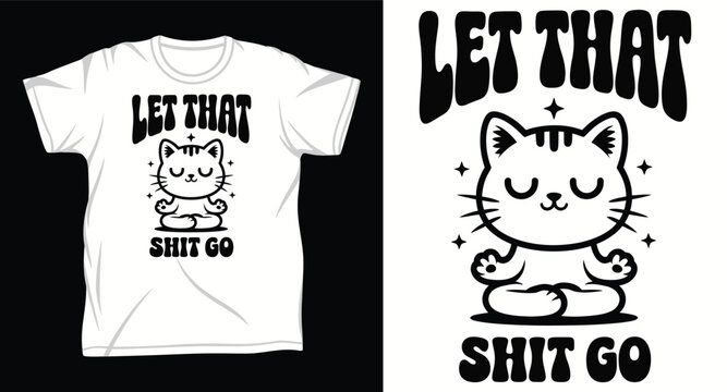 Cat Graphic vector art t-shirt design print