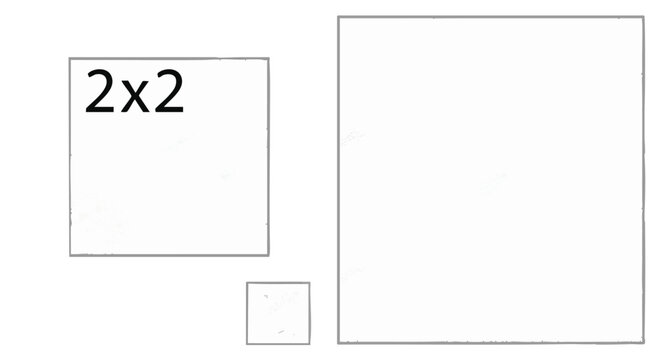 Set of 3 rectangle shapes vector