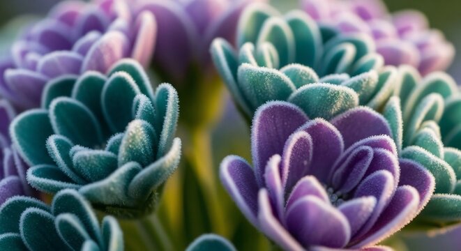 Close up vibrant succulent plant