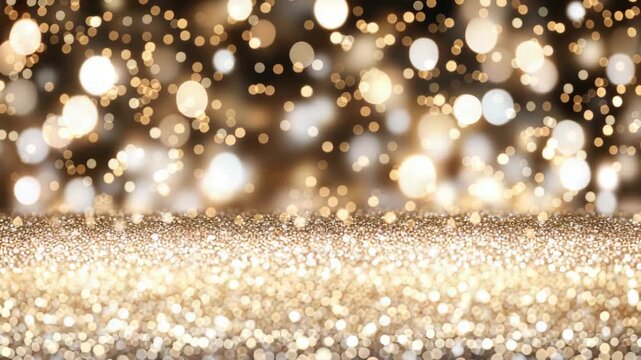 Bright lights and golden bokeh create a festive look with sparkles and reflections across four frames while enhancing the mood