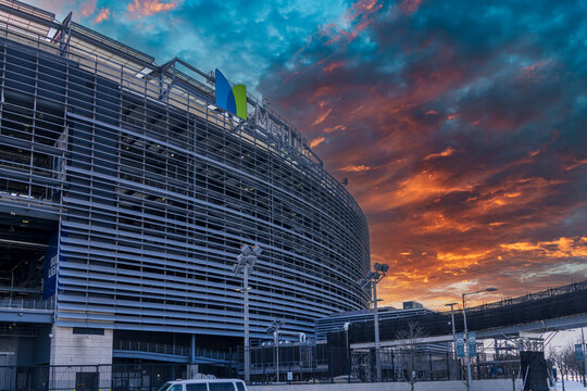 MetLife Stadium the home of the New York Giants football team in East Rutherford New Jersey USA