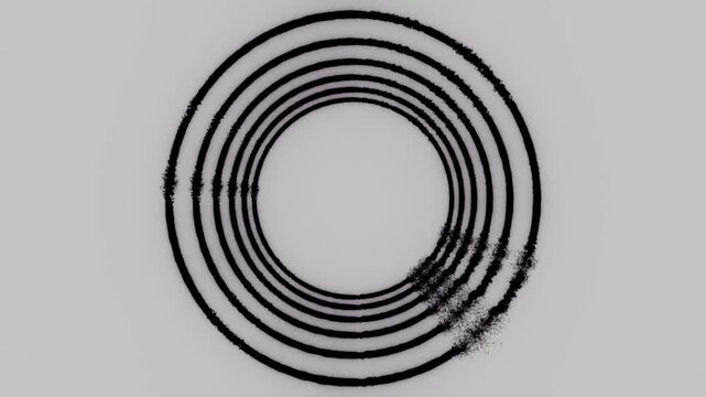 Abstract circular pattern with concentric lines