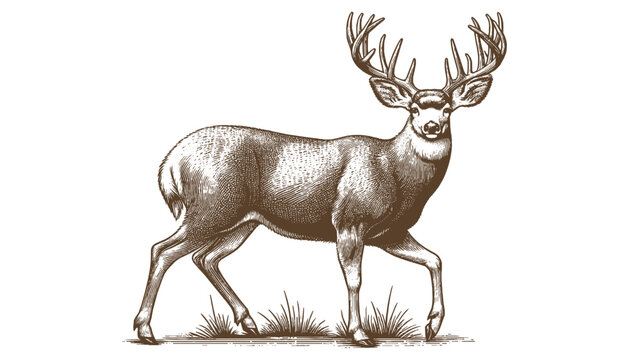 Mule deer vector