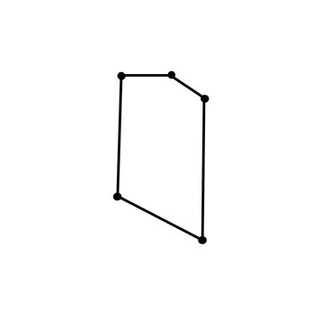 Microscopium constellation star astrology organic line hand drawn black and white
