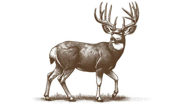 Mule deer vector